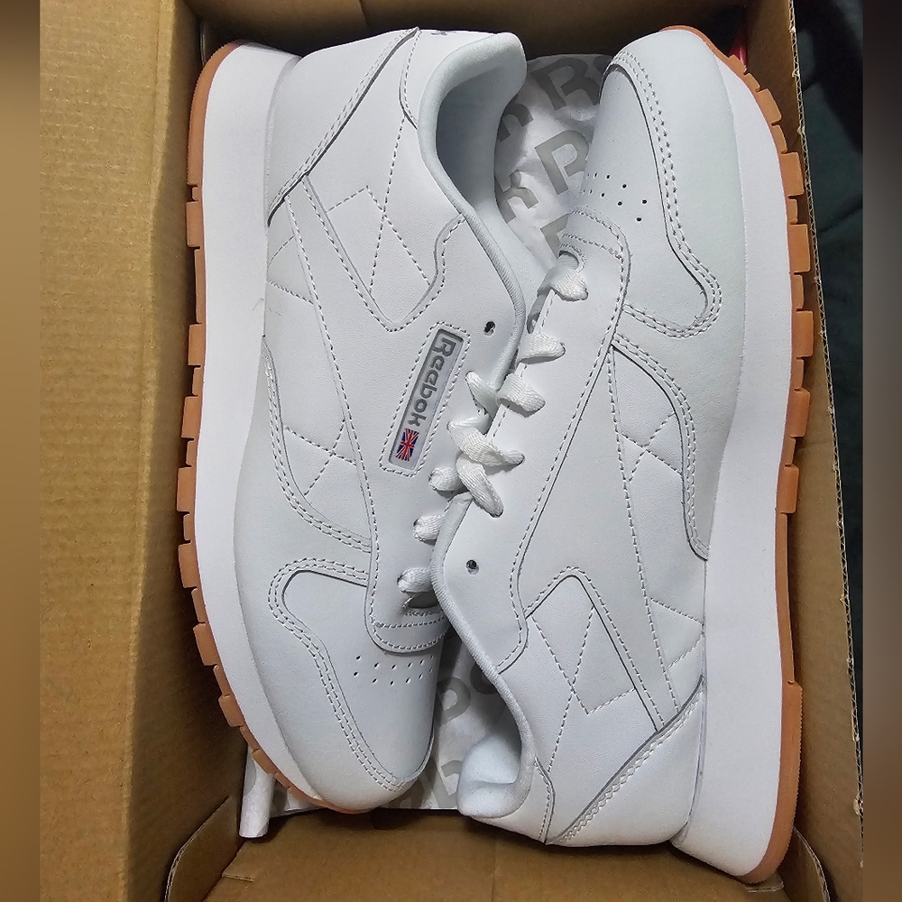 Reebok Kid's White Classic Sneakers